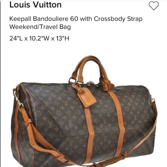 Louis Vuitton Handbags - Louis Vuitton Bandoulier Keepall 60 ⭐️ON SALE🎉